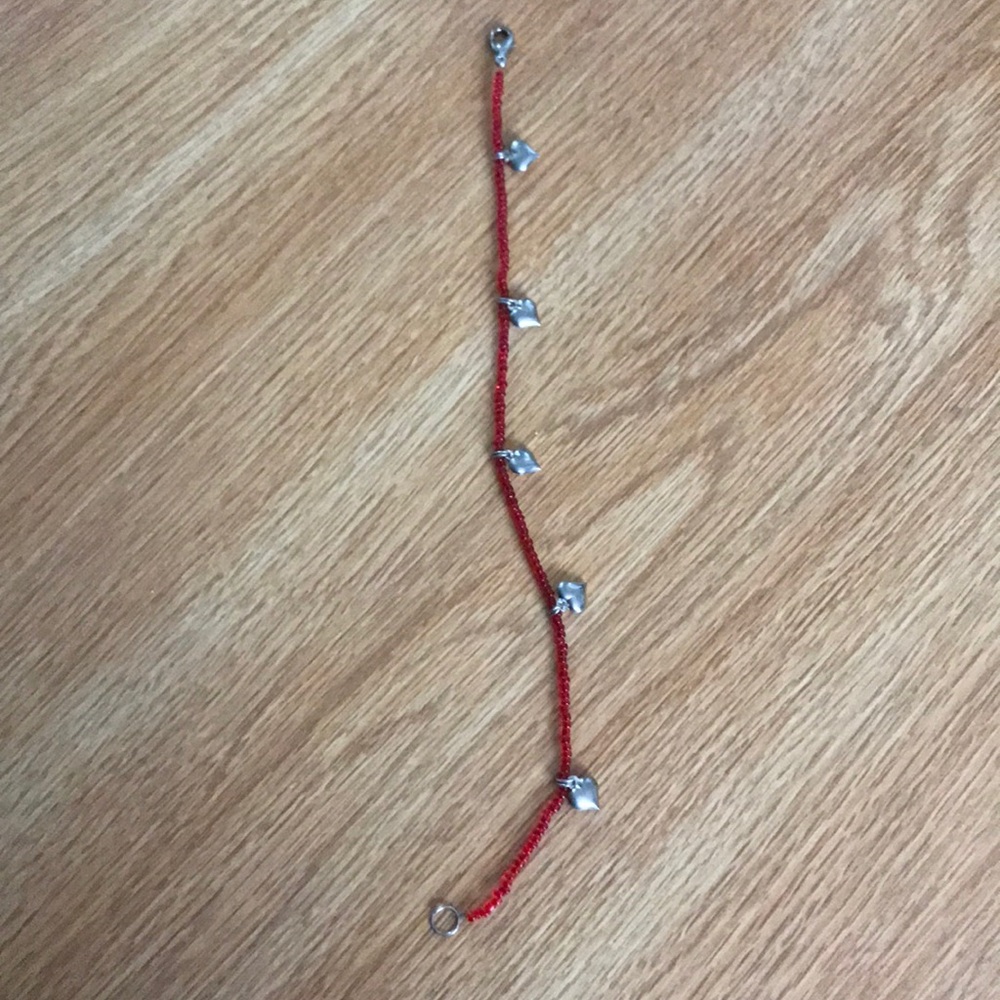 Heart charm bracelet